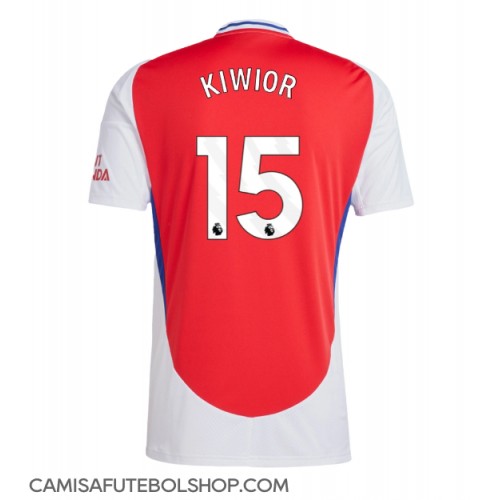 Camisa de time de futebol Arsenal Jakub Kiwior #15 Replicas 1º Equipamento 2024-25 Manga Curta